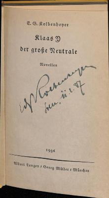 DLIT10294 : Klaas Y der große Neutrale (1936)
