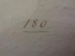 - (Deutsche Gesellschaft für Ethische Kultur), Von Hand: Nummer; '180'. 