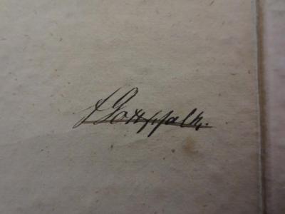 - (Gottschalk, F. ), Durchgestrichen: Autogramm; 'F. Gottschalk'. 
