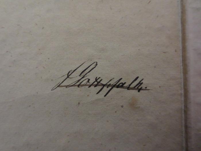 - (Gottschalk, F. ), Durchgestrichen: Autogramm; 'F. Gottschalk'. 