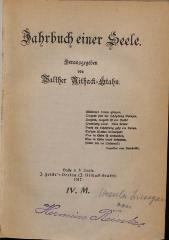 DLIT10266 : Jahrbuch einer Seele (1917)
