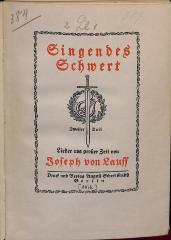 DLIT10234; ; ;: Singendes Schwert (1916)