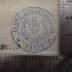 - (Deutscher Turnverein Paris), Stempel: Name, Ortsangabe, Emblem, Berufsangabe/Titel/Branche; 'Deutscher Turnverein Paris'.  (Prototyp)