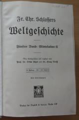 09/948.5/6 : Fr. Chr. Schlossers Weltgeschichte: Fünfter Band: Mittelalter II