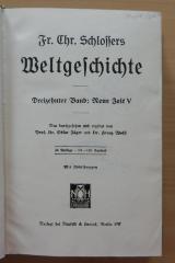 09/948.13/14 : Fr. Chr. Schlossers Weltgeschichte: Dreizehnter Band: Neue Zeit V