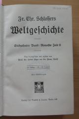 09/948.17/18 : Fr. Chr. Schlossers Weltgeschichte: Siebzehnter Band: Neueste Zeit II