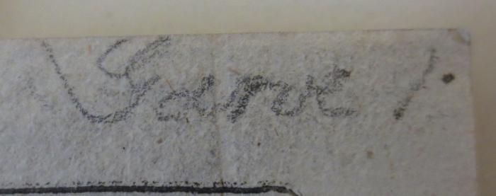-, Von Hand: Name; 'Garve'