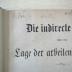 1971 A 1575 (Slg. Sozialistica): Die indirecte Steuer und die Lage der arbeitenden Klassen : Eine Verteidigungsrede (1863)