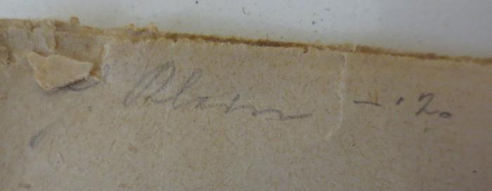 - (Klein, Friedrich (2)), Von Hand: Name, Nummer; 'Klein -20'. 