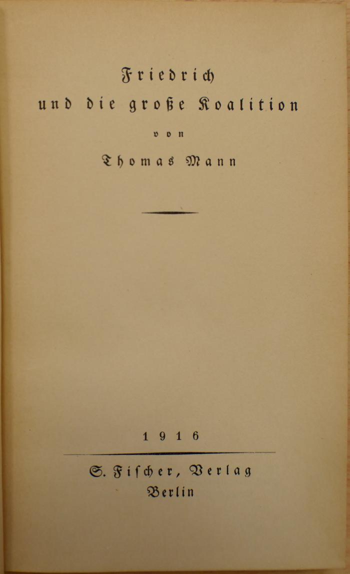 B0103874  : Friedrich und die große Koalition  (1916)