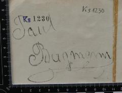 - (Bergmann, Paul), Von Hand: Autogramm; 'Paul Bergmann'. 