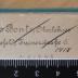 -, Stempel: Name; 'Otto Bonte, Oberlehrer Bielefeld Turnerstraße 6'