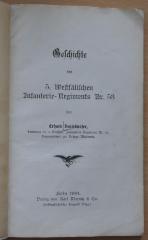 Ks 1230 : Geschichte des 5. Westfälischen Infanterie-Regiments Nr. 53 (1901)