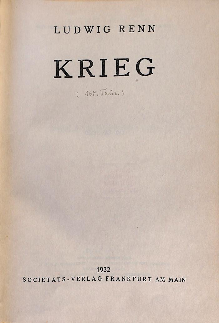 DLIT9416 : Krieg ([1931])