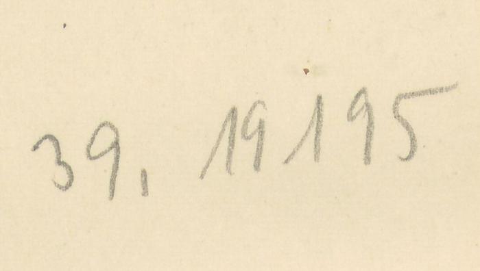 -, Von Hand: Nummer; '39.19195'