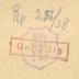 -, Stempel: Name; '15979/II BIBL. WOJSK. PSP
 Rp 256/38 BIBL. WOJSK. PSP'