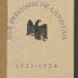 Fo 55309:F8 : Der Preußische Landtag 1921 - 1924 : Hand für sozialdemokratische Wähler. (1924)