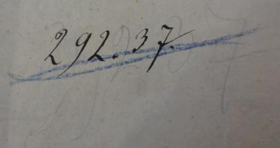 - (Pépinière, Berlin), Von Hand: Signatur; '292.37 [292.37]'. 