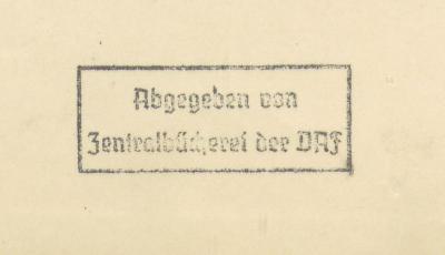 - (Hauptvorstand des Fabrikarbeiterverbandes Hannover), Stempel: Notiz; 'Abgegeben von Zentralbücherei der DAF
'. 