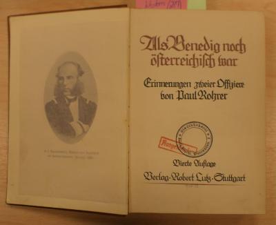 04 08 1526 : Als Venedig noch österreichisch war : Erinnerungen zweier Offiziere (1913)