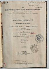  Über die Entwicklung und den Bau des Wollhaares beim Schaf, nebst einem Anhang über das Wollfett.
Ein Beitrag zur vergleichenden Anatomie der Haut und ihrer Anhangsgebilde. (1887)