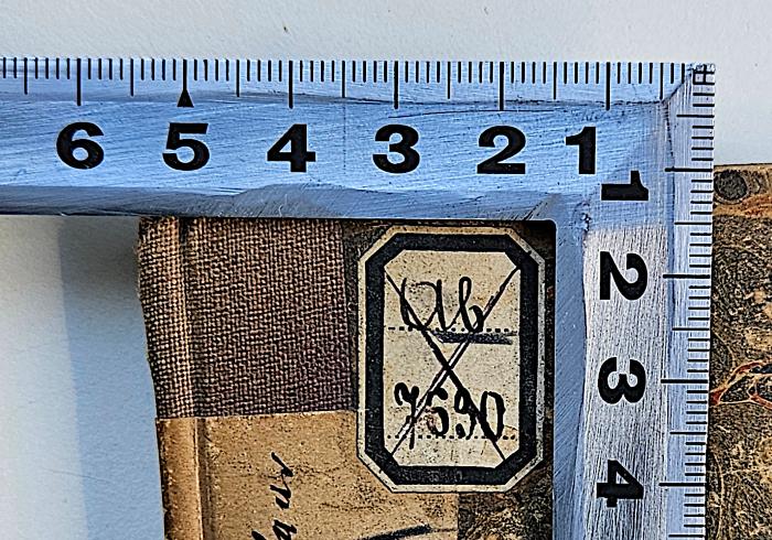 - (Bibliothek der Königlichen Thierarznei Schule), Von Hand: Signatur; 'Ab 7690'. 