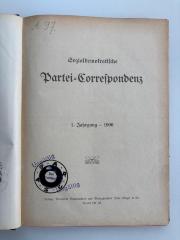 SH 3271-1 : Sozialdemokratische Partei-Correspondenz (1910)