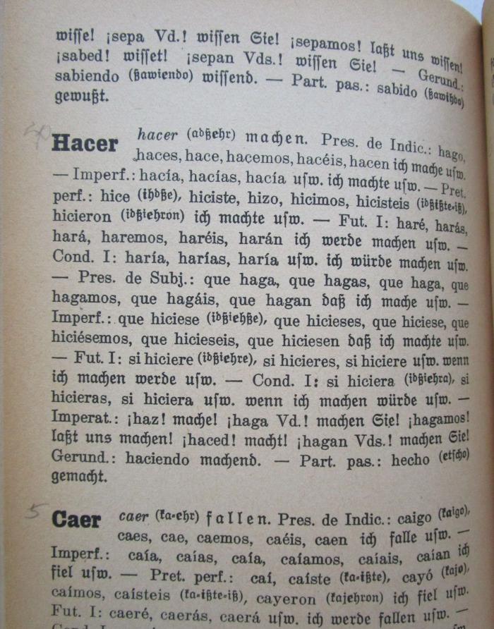Sg 47 1939: 1000 Worte Spanisch (1939);- (unbekannt), Von Hand: Annotation. 