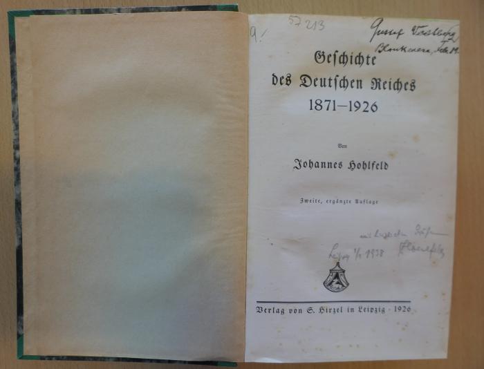 3321 : Geschichte des Deutschen Reiches : 1871 - 1926 (1926)