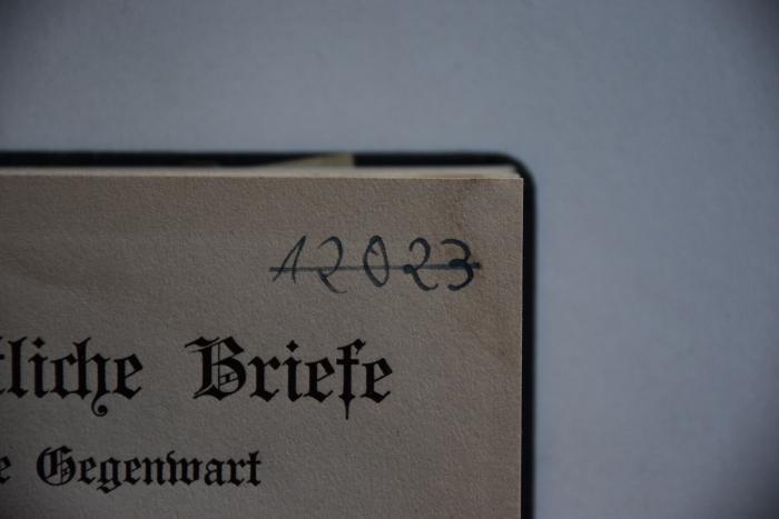 - (NSDAP-Gauarchiv Südhannover-Braunschweig), Von Hand: Nummer; '12023'. 