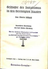 8/726 : Geschichte des Sozialismus in den Vereinigten Staaten. (1906)