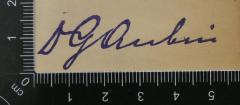 - (Aubin, Gustav), Stempel: Autogramm; 'Dr G Aubin'. 