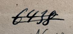 - (NSDAP-Gauarchiv Südhannover-Braunschweig), Von Hand: Nummer; '6438'. 