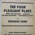 III 81958 3. Ex.: The four pleasant plays. Arms and the man - Candida - The man of destiny - You never can tell (o. J.)