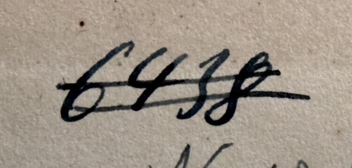 - (NSDAP-Gauarchiv Südhannover-Braunschweig), Von Hand: Nummer; '6438'. 