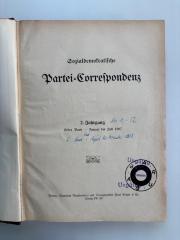 SH 3271-2 : Sozialdemokratische Partei-Correspondenz (1907)
