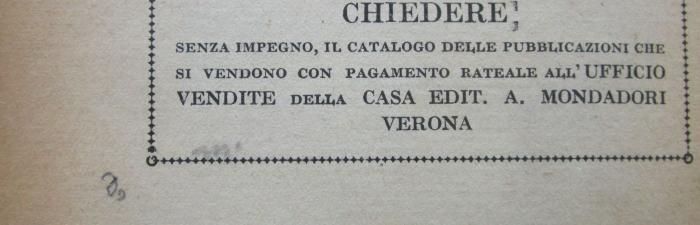 Ct 1159: Gli occhi limpidi (1930);- (unbekannt), Von Hand: ; 'm.
[..]'. 