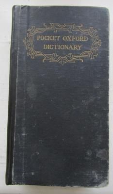 Sf 273 c: The pocket oxford dictionary of current english (1926)