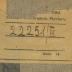 -, Von Hand: Inventar-/ Zugangsnummer; '22251/III'