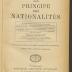 He 66318'2':F8 : Le principe des nationalités. (1923)