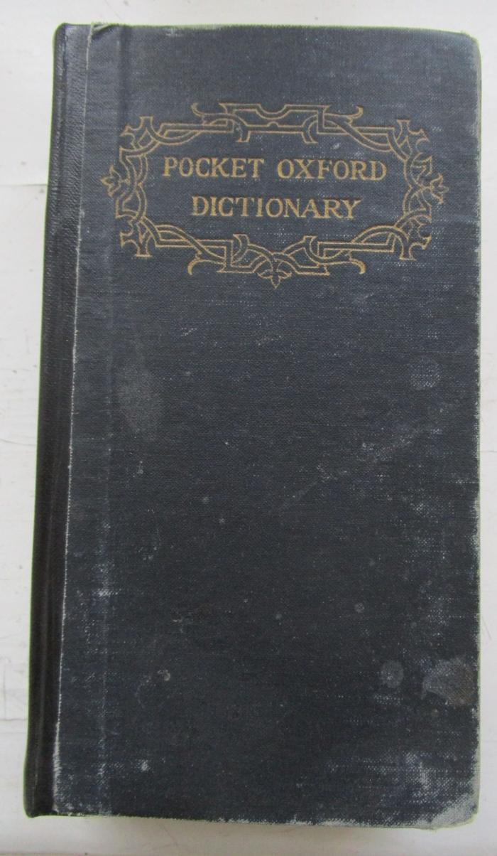 Sf 273 c: The pocket oxford dictionary of current english (1926)
