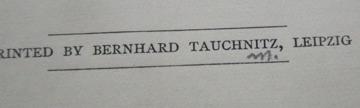 - (unbekannt;Buchbinderei W. Gerlach), Von Hand: Zeichen, Buchbinder; 'm.'.  (Prototyp);Cq 449 2.Ex.: Brief candles : stories (1930)