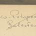 -, Von Hand: Name; 'Zabko-Potopovicz Bolesław'