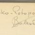 -, Von Hand: Name; 'Zabko-Potopovicz Bolesław'
