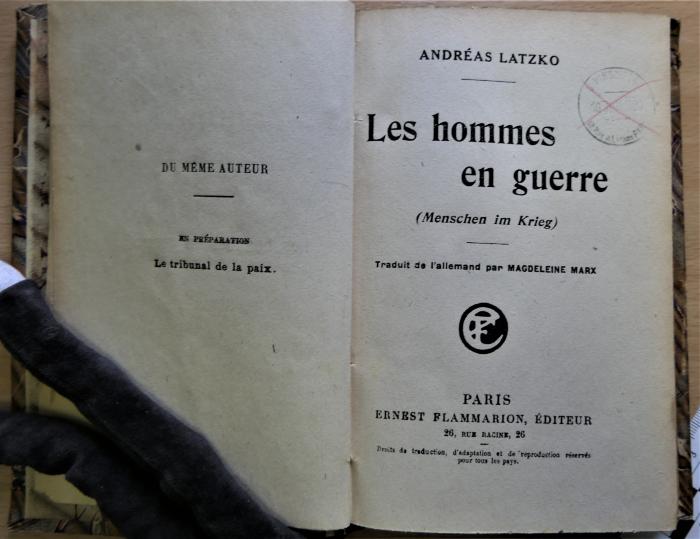 27 448 : Les hommes en guerre (1920)