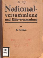 Kps 17016 : Nationalversammlung und Räteversammlung. ([1919])