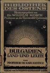 E 3316 : Bulgarien. Land und Leute. (1916)