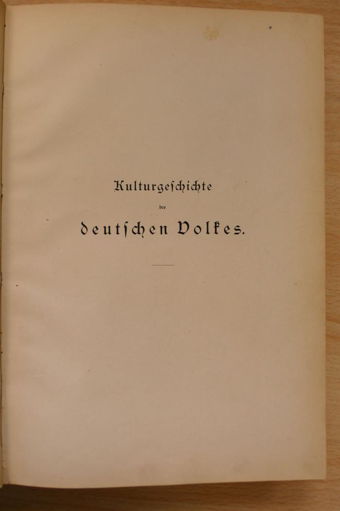 6412/2 Em/hen : Kulturgeschichte des deutschen Volkes. Teil Zwei (1886)
