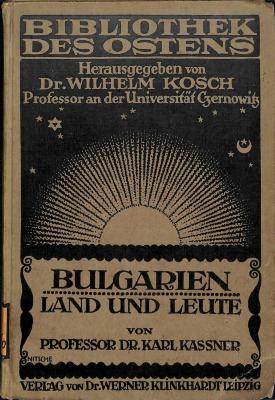 E 3316 : Bulgarien. Land und Leute. (1916)