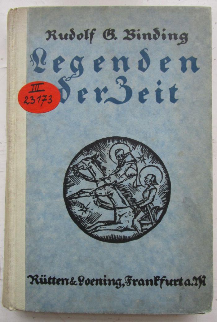 III 23173 1922: Legenden der Zeit (1922)
